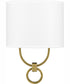 Quoizel Wood Small 1-light Wall Sconce Aged Brass