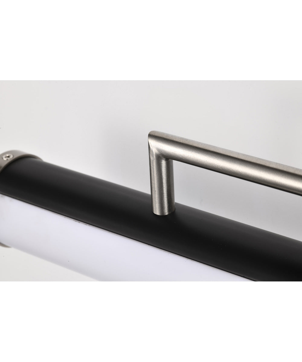 Solano  Vanity & Wall Black / Brushed Nickel