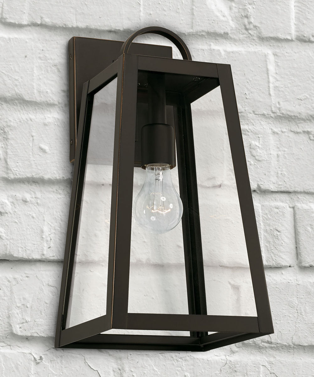 Leighton 1-Light Outdoor Wall-Lantern Rain or Shine - Oiled Bronze