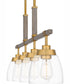Burkett Medium 4-light Island Light Light Gold