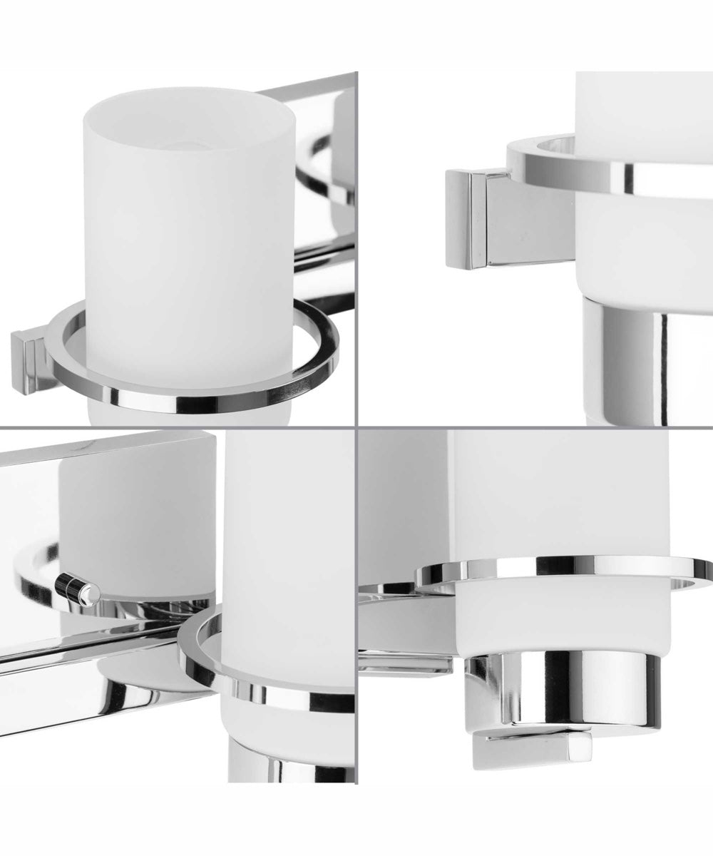 Reiss 2-Light Modern Farmhouse Vanity Light Polished Chrome