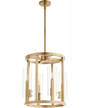 Harbin 4-light Entry Foyer Hall Chandelier Aged Brass