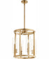 Harbin 4-light Entry Foyer Hall Chandelier Aged Brass