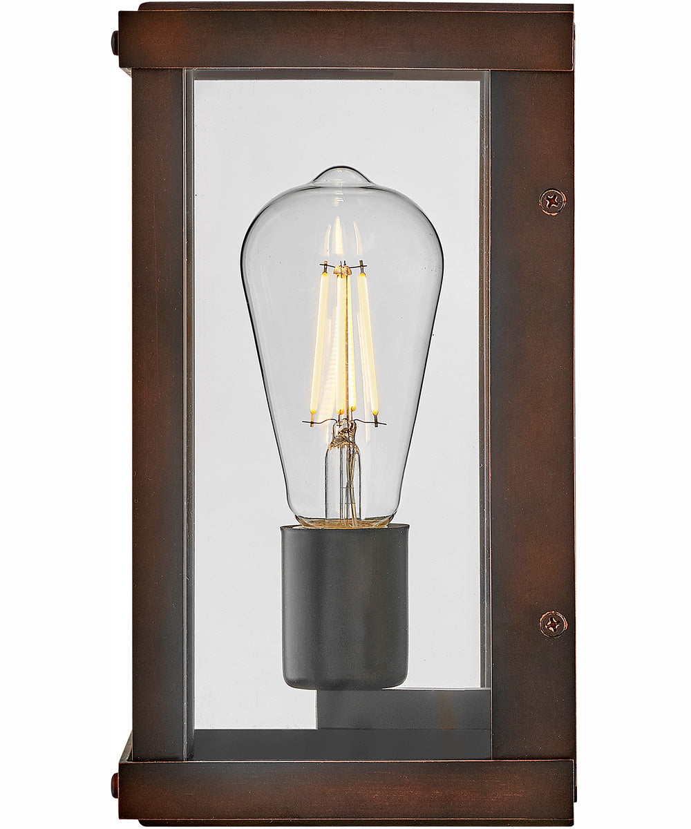 Beckham 1-Light Extra Small Wall Mount Lantern in Blackened Copper