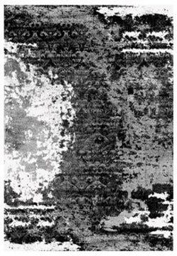 5'x7' Roskos Medium Rug Black/Gray