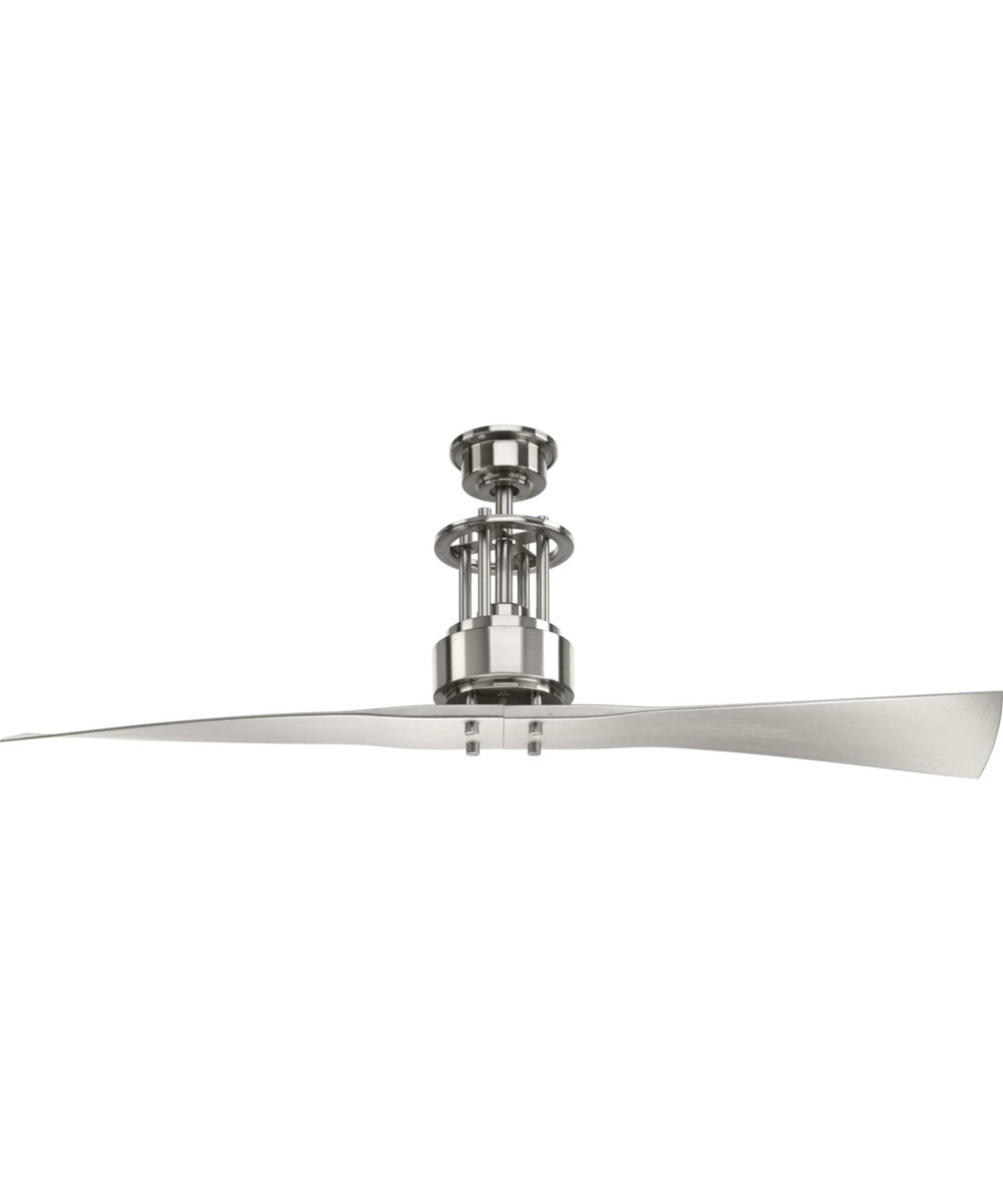 Spades 56" Two Blade Ceiling Fan Brushed Nickel