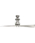 Spades 56" Two Blade Ceiling Fan Brushed Nickel