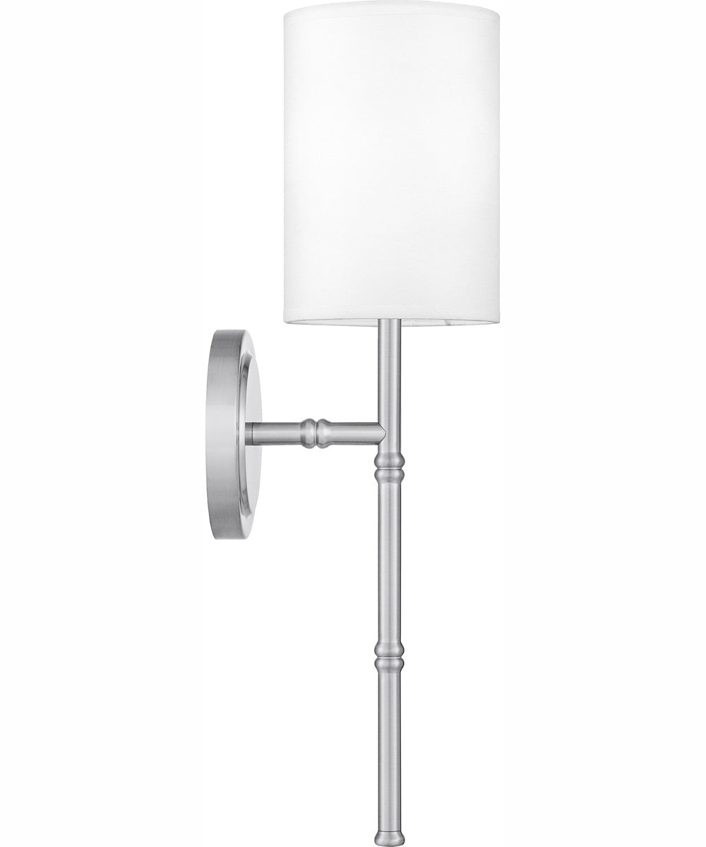 Quoizel Wood Small 1-light Wall Sconce Antique Polished Nickel