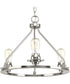Debut 3-Light Semi-Flush Convertible Brushed Nickel