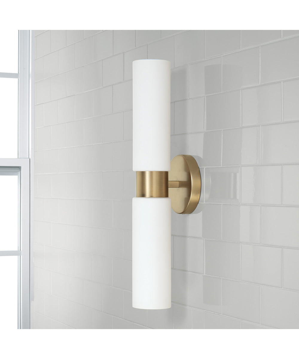 Theo 2-Light Sconce Aged Brass