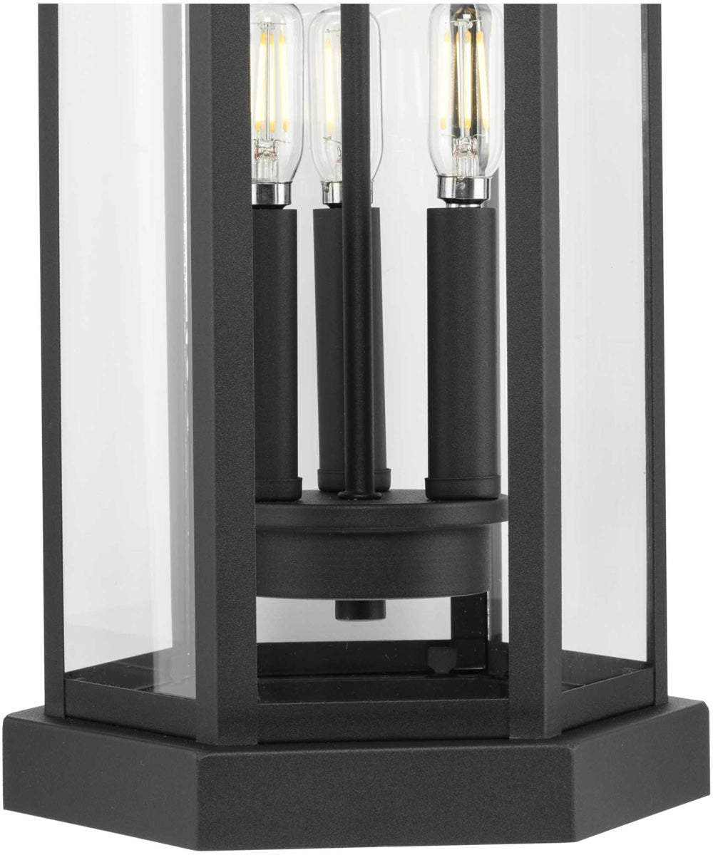 Ramsey Modern Farmhouse Outdoor Large Wall Lantern Textured Black