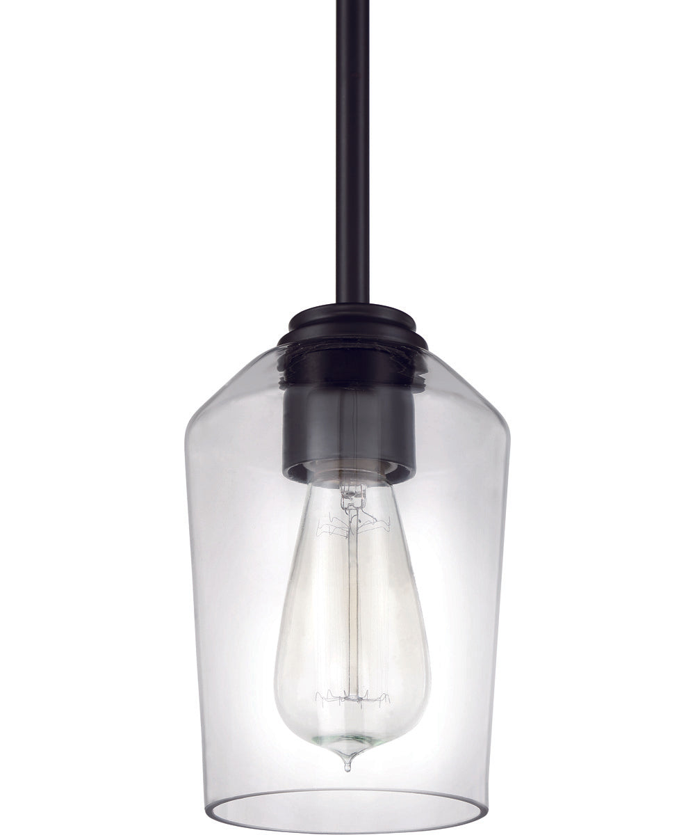 Shayna 1-Light Mini Pendant Flat Black