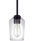 Shayna 1-Light Mini Pendant Flat Black