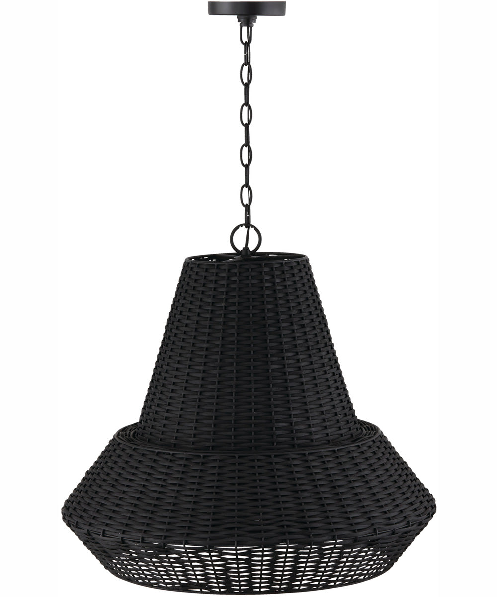 Boca 4-Light Pendant Matte Black