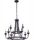 Marlowe 9-Light Chandelier Flat Black