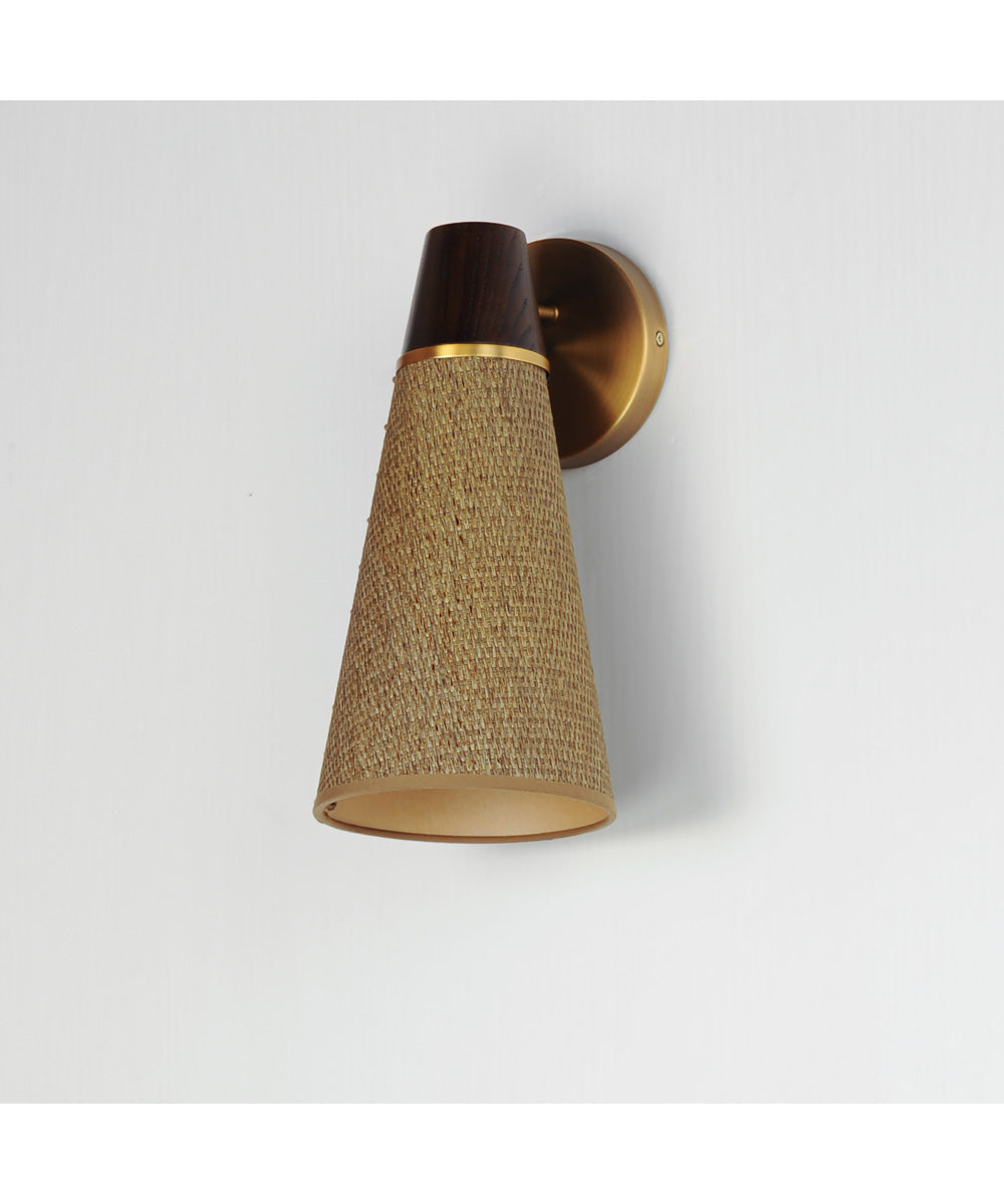 Sumatra 1-Light Sconce Natural Aged Brass