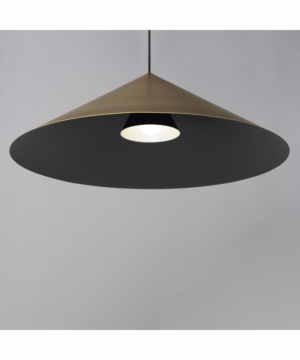 Pitch 30 inch LED Pendant Antique Brass