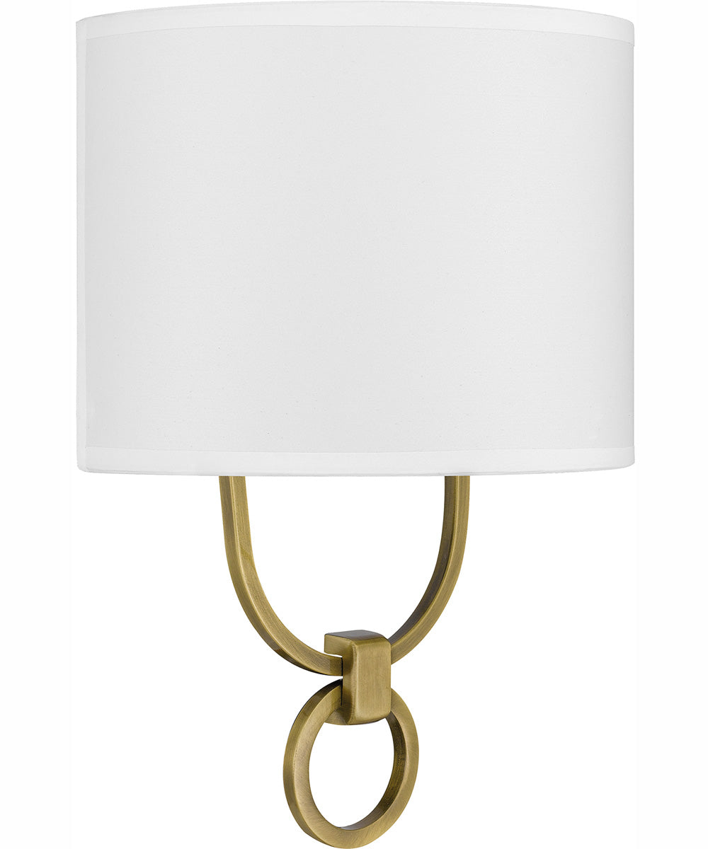 Quoizel Wood Small 1-light Wall Sconce Aged Brass