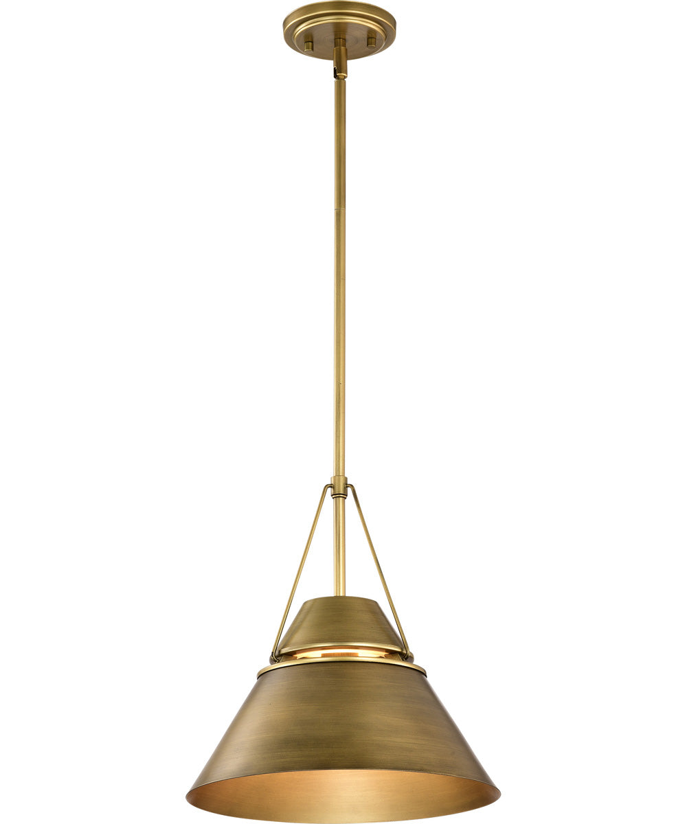 Adina 1-Light Pendant Natural Brass