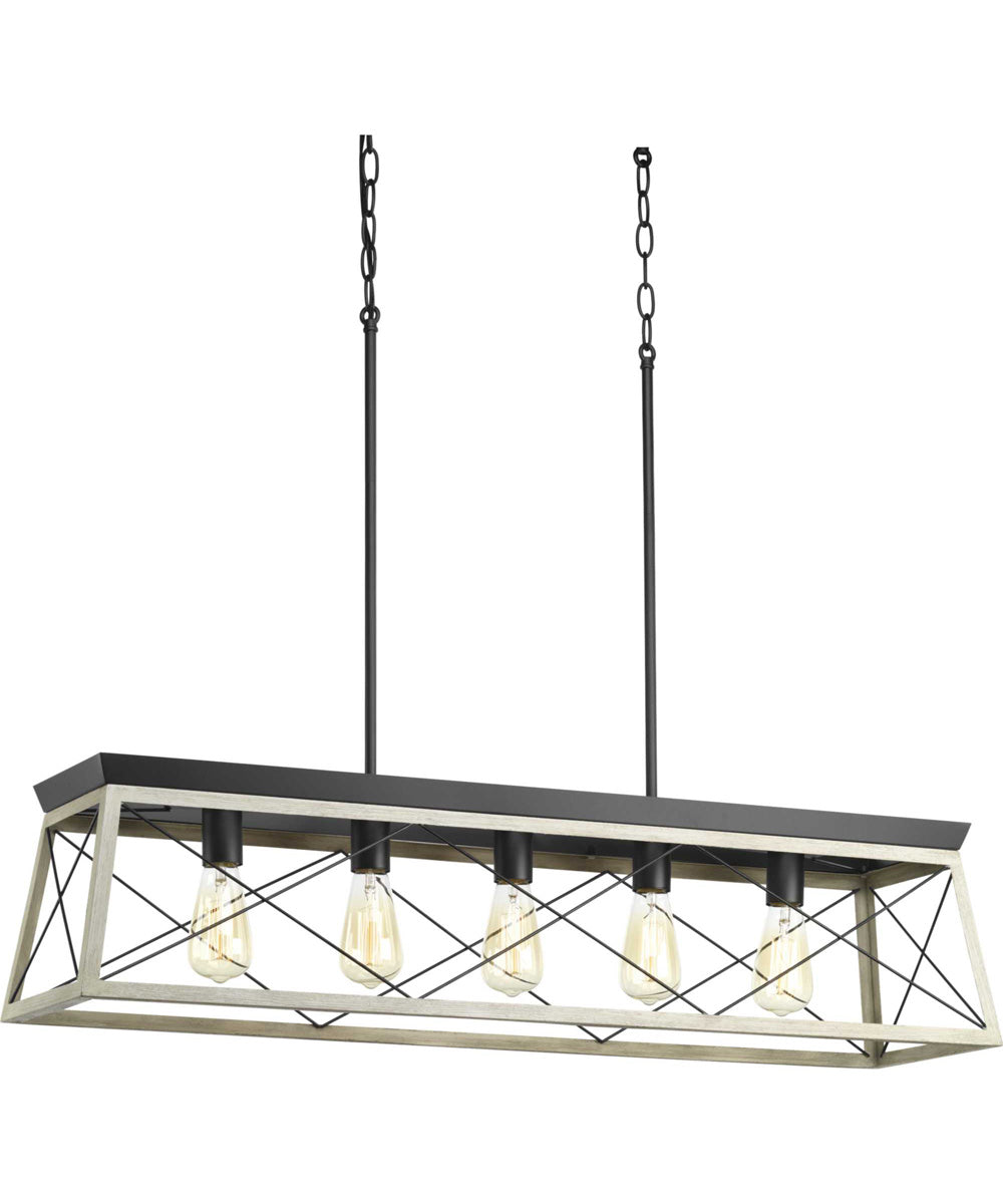 Briarwood 5-Light Linear Chandelier Graphite