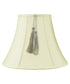 18"W x 14"H  Bell Shantung Lamp Shade Tassel Eggshell
