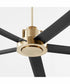 80" Revel Ceiling Fan Aged Brass
