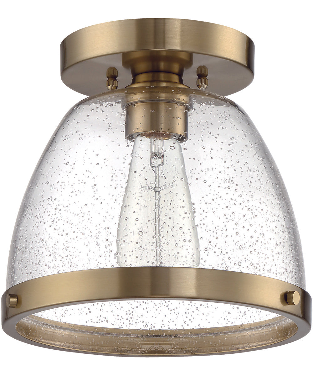 Lodie 1-Light Flushmount Satin Brass