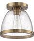 Lodie 1-Light Flushmount Satin Brass