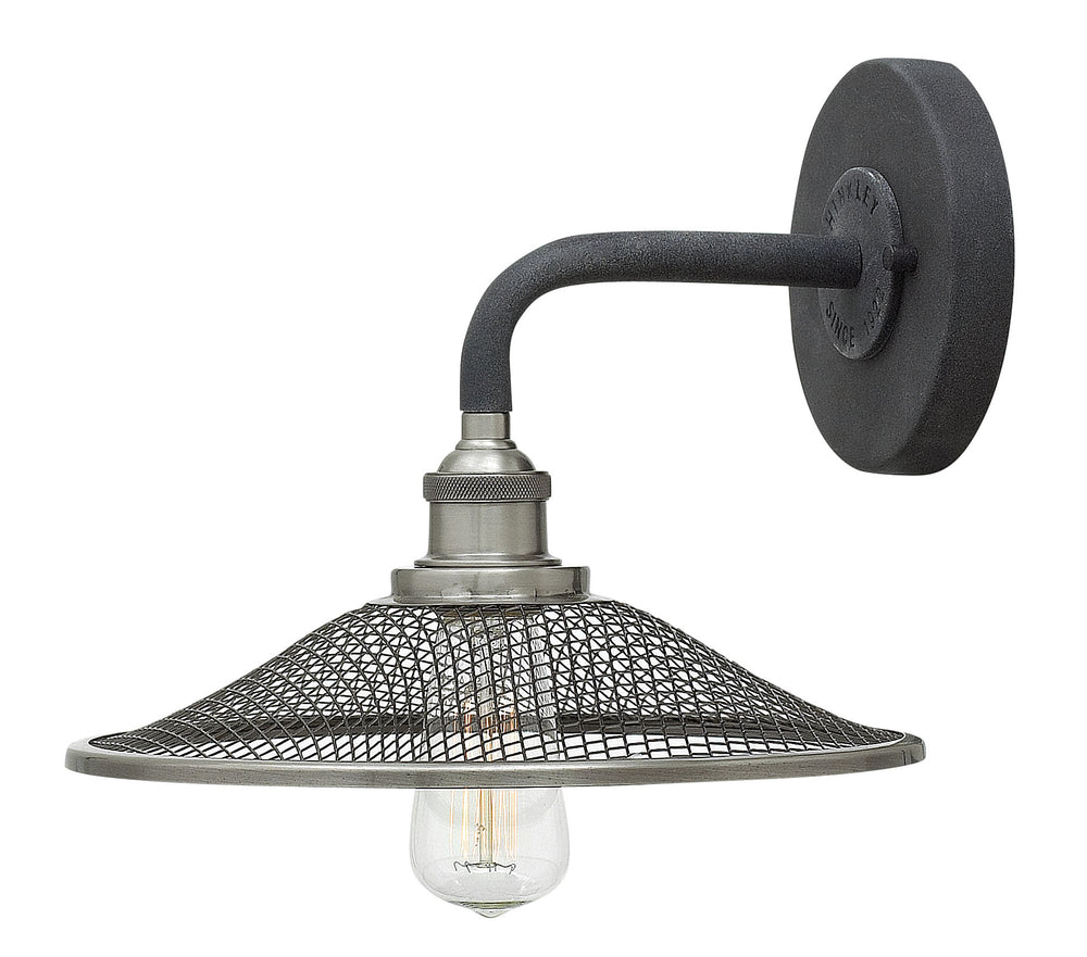 10"W Rigby 1-Light Sconce in Aged Zinc