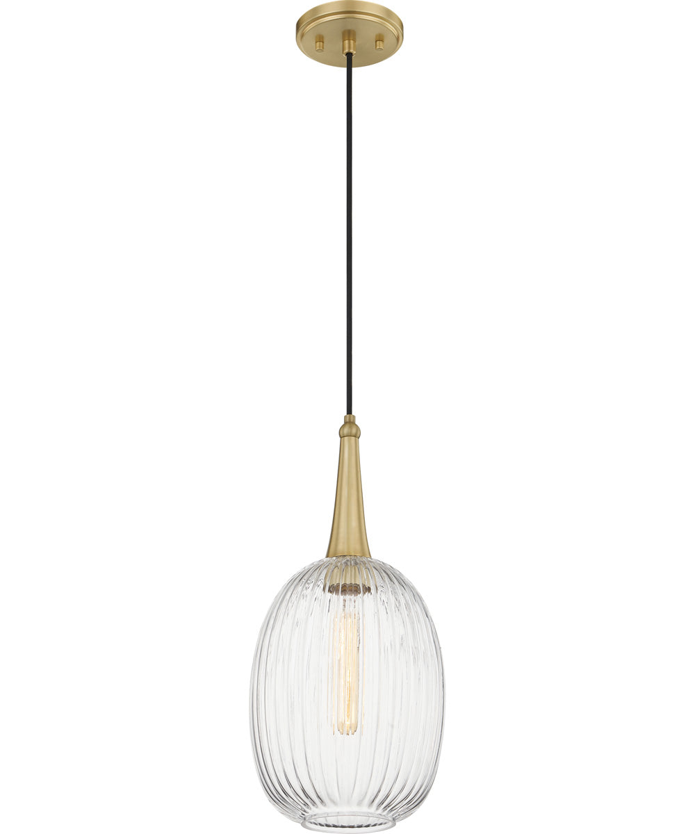 Samson Small 1-light Mini Pendant Satin Brass