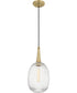 Samson Small 1-light Mini Pendant Satin Brass