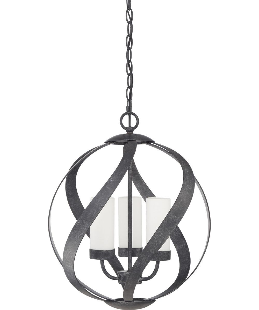 Blacksmith 3-light Pendant Old Black Finish