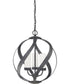Blacksmith 3-light Pendant Old Black Finish