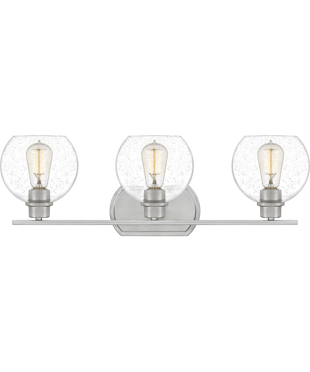 Pruitt Large 3-light Bath Light Brushed Nickel