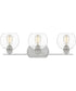 Pruitt Large 3-light Bath Light Brushed Nickel
