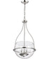 Amado 3-Light Pendant Polished Nickel