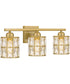 Gibson Large 3-light Bath Light Aged Brass