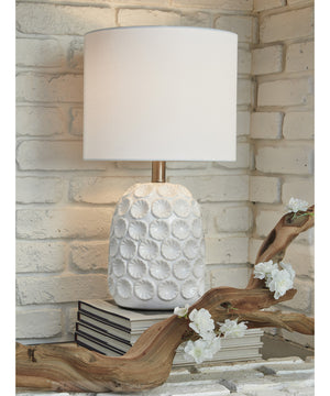 Moorbank Ceramic Table Lamp (1/CN) White