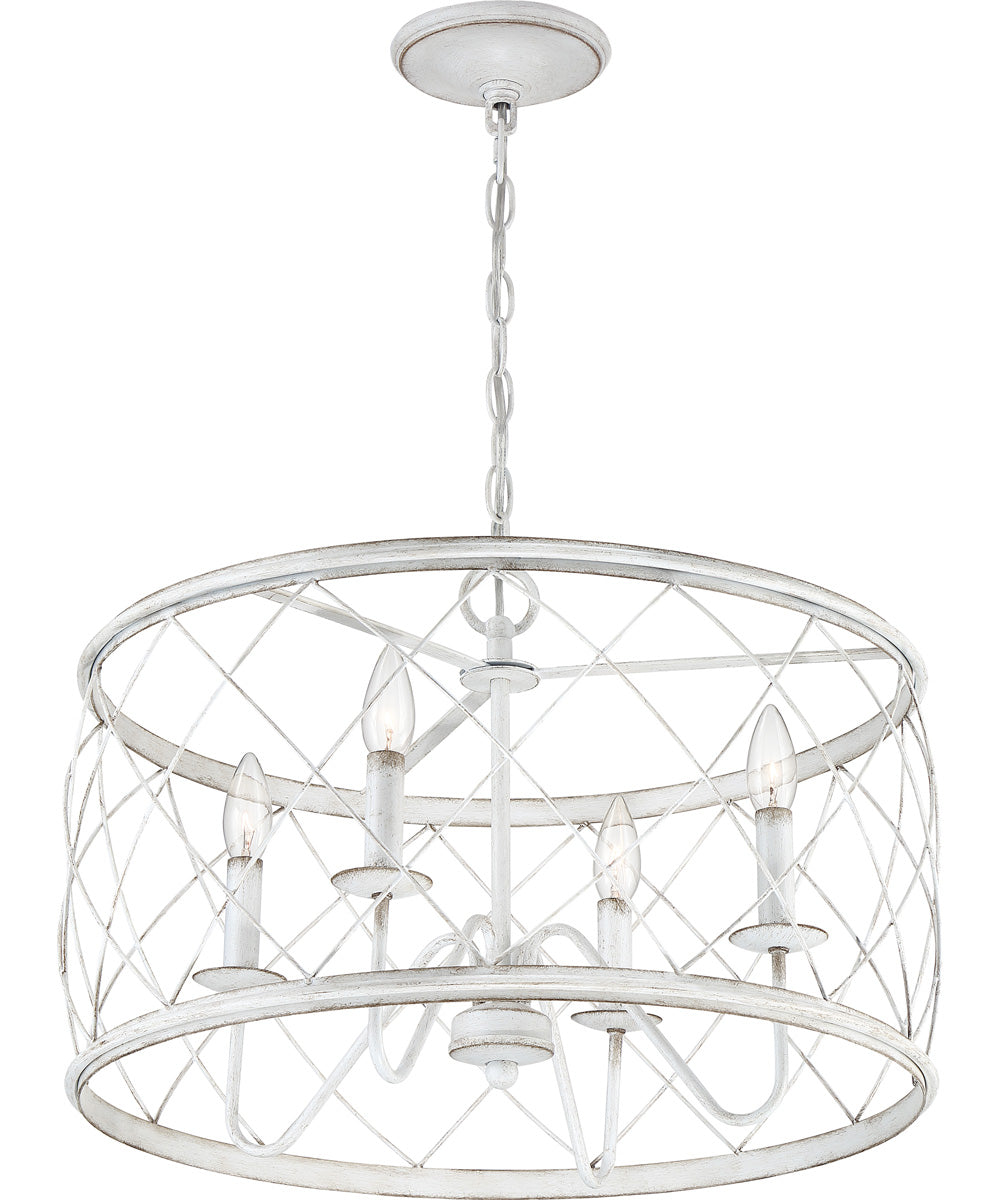 Dury 4-light Pendant Antique White