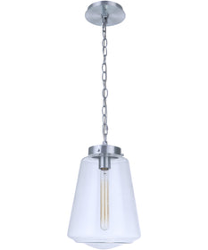 Laclede 1-Light Outdoor Pendant Satin Aluminum