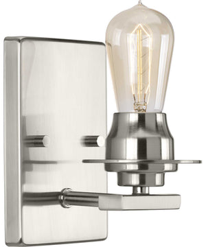 Debut 1-Light Farmhouse Bath Vanity Light Brushed Nickel