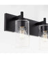 Fallstaff 3-light Bath Vanity Light Matte Black