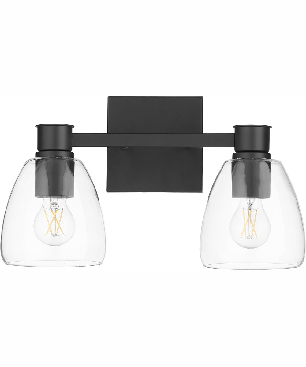 Relo 2-light Bath Vanity Light Matte Black