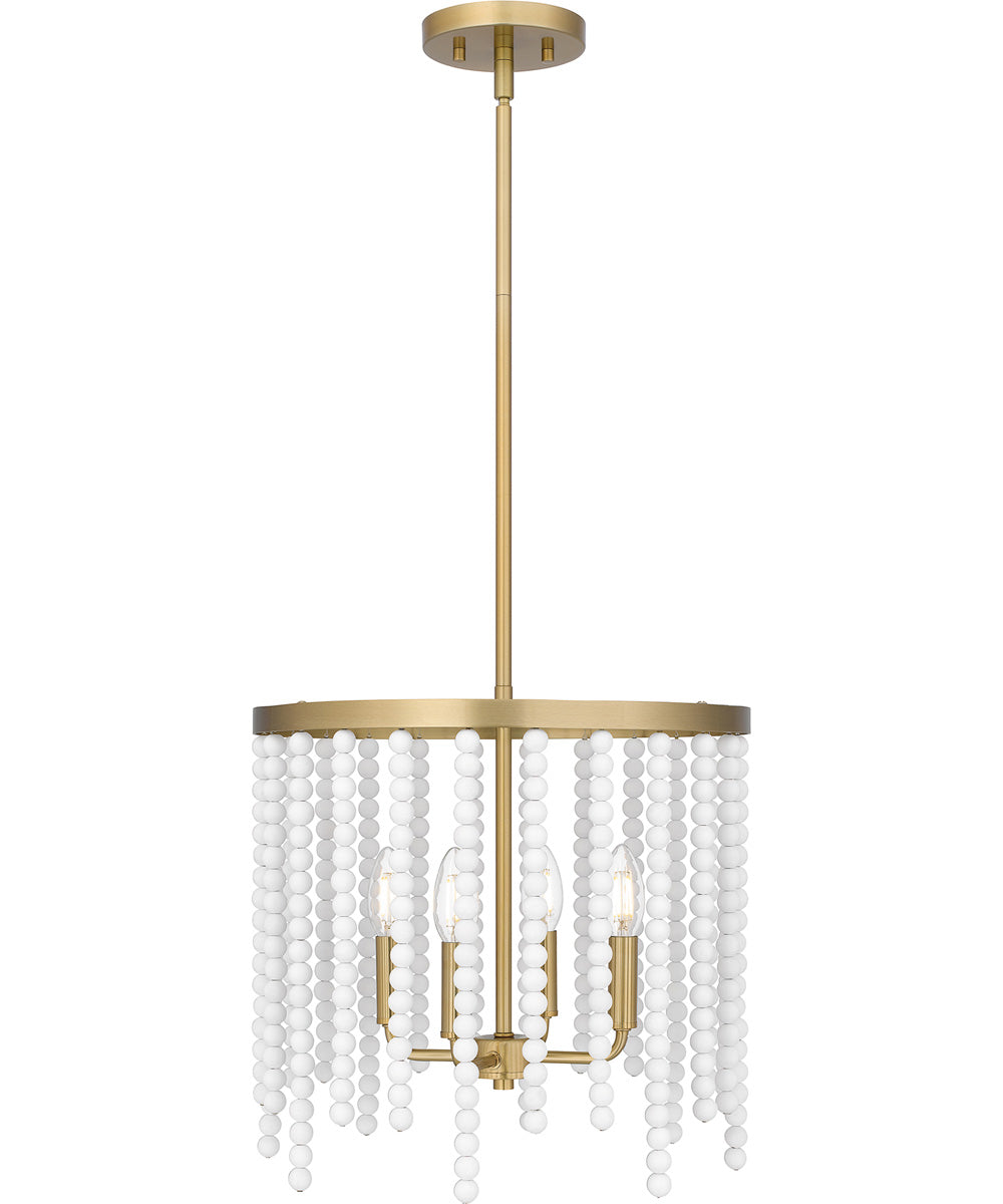 Apelle Large 4-light Pendant Aged Brass
