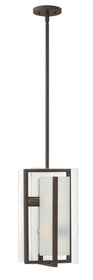 8"W Latitude 2-Light Stem Hung Pendant in Oil Rubbed Bronze