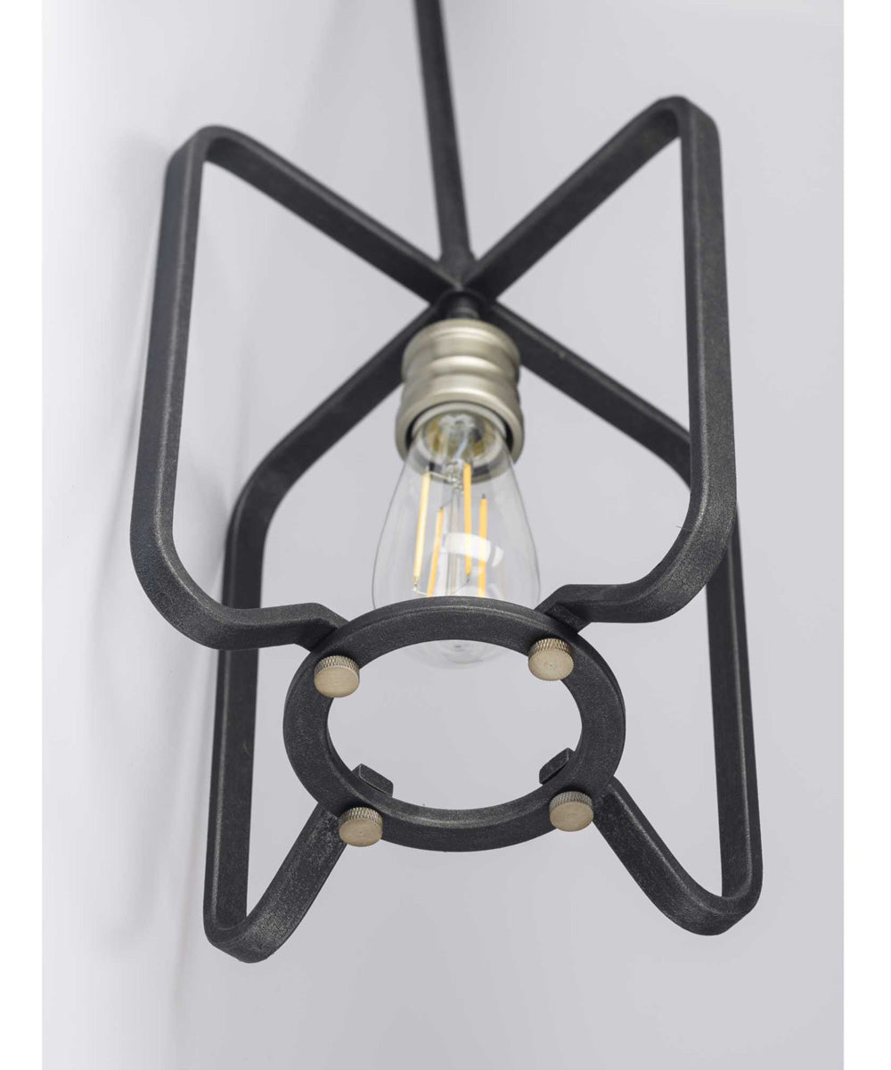 Foster 1-Light Farmhouse Mini-Pendant Light Gilded Iron