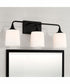 Presley 3-Light Vanity Matte Black