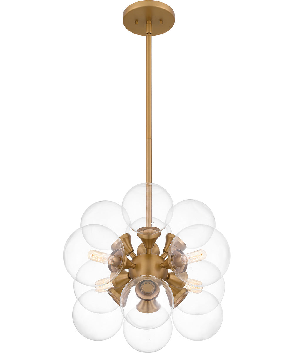 Glinda 4-light Pendant Brushed Weathered Brass