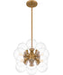 Glinda 4-light Pendant Brushed Weathered Brass