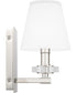 Kelsey Glen Small 1-light Wall Sconce Polished Nickel